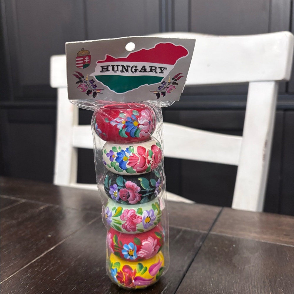 Colorful Floral Patterned Magnets